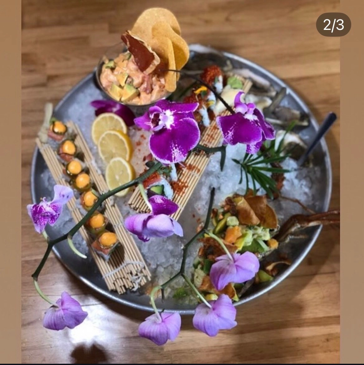 Multi-course fine dining experience