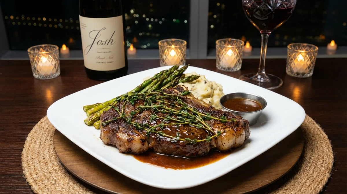 Luxury seared steak entree