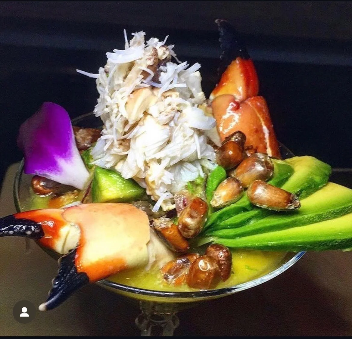 Elegant presentation of fresh seafood